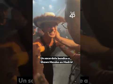 Lee más sobre el artículo Un SACERDOTE bendice a SHAWN MENDES en su concierto de Madrid 😱 | LOS40