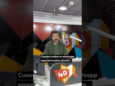Lee más sobre el artículo 👀Tony Aguilar recibe un mensaje de Rosalía en pleno directo durante #Del40al1CocaCola