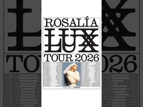 Lee más sobre el artículo Estas son las fechas del LUX TOUR de ROSALÍA ✨🎤 | LOS40
